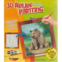 3D reliéf medveď